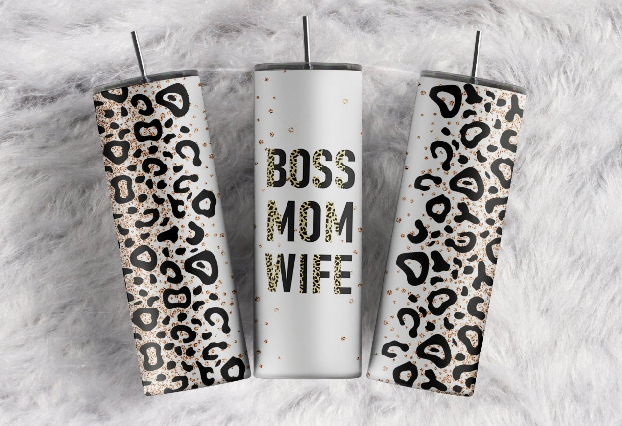 Boss Mom Wife Leopard